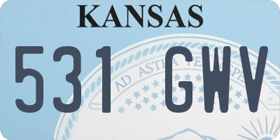 KS license plate 531GWV