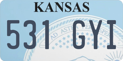 KS license plate 531GYI