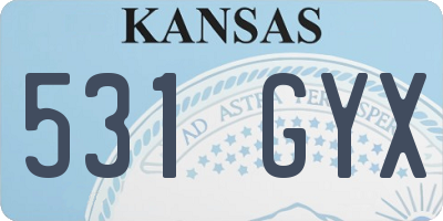 KS license plate 531GYX