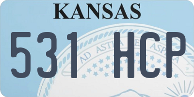 KS license plate 531HCP
