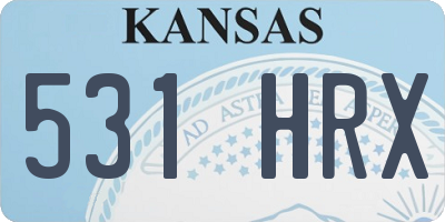 KS license plate 531HRX