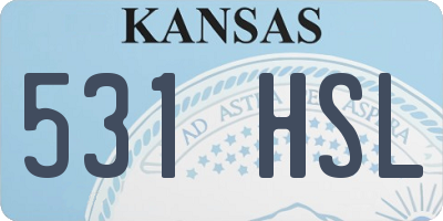 KS license plate 531HSL