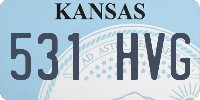 KS license plate 531HVG