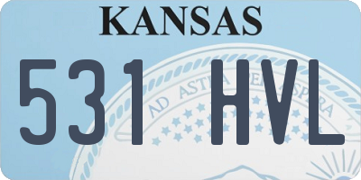 KS license plate 531HVL