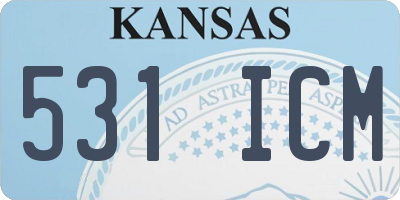 KS license plate 531ICM