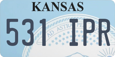 KS license plate 531IPR