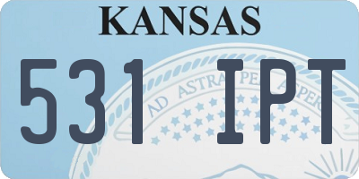 KS license plate 531IPT