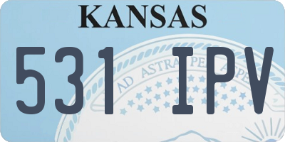 KS license plate 531IPV