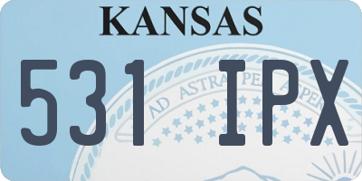 KS license plate 531IPX