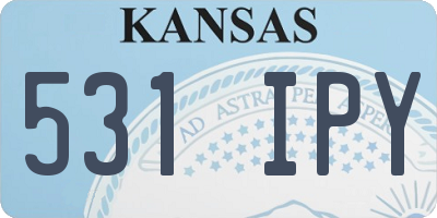 KS license plate 531IPY