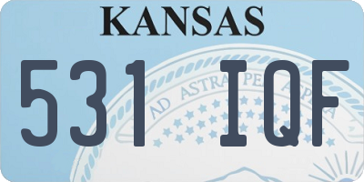 KS license plate 531IQF