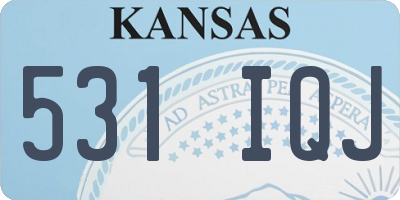 KS license plate 531IQJ