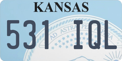 KS license plate 531IQL