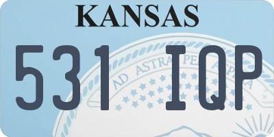 KS license plate 531IQP