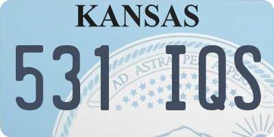 KS license plate 531IQS