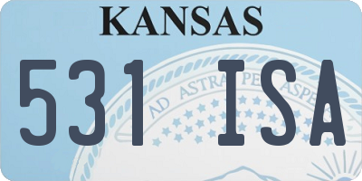 KS license plate 531ISA