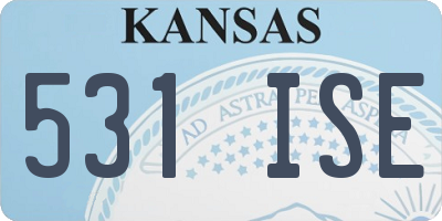KS license plate 531ISE
