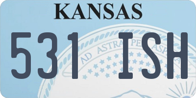 KS license plate 531ISH