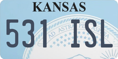 KS license plate 531ISL