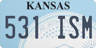 KS license plate 531ISM