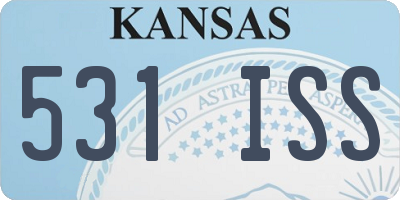KS license plate 531ISS