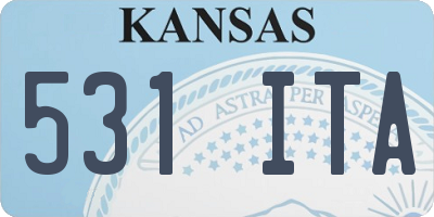 KS license plate 531ITA