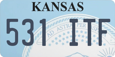 KS license plate 531ITF