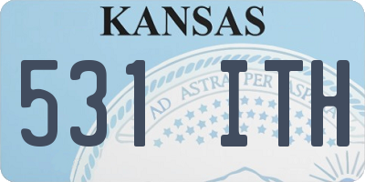 KS license plate 531ITH