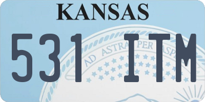 KS license plate 531ITM