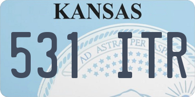 KS license plate 531ITR