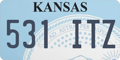 KS license plate 531ITZ