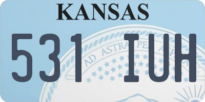 KS license plate 531IUH
