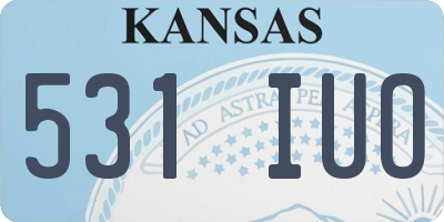 KS license plate 531IUO