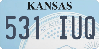 KS license plate 531IUQ