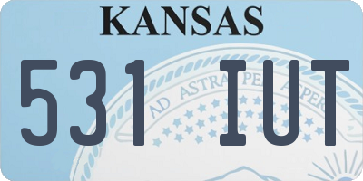 KS license plate 531IUT