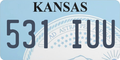 KS license plate 531IUU