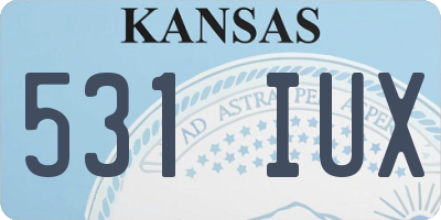 KS license plate 531IUX