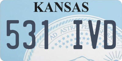 KS license plate 531IVD
