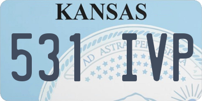 KS license plate 531IVP