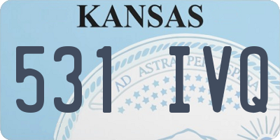 KS license plate 531IVQ