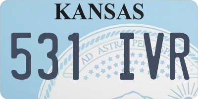 KS license plate 531IVR
