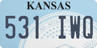 KS license plate 531IWQ
