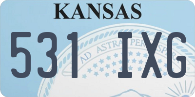 KS license plate 531IXG