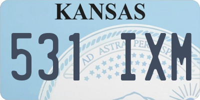 KS license plate 531IXM