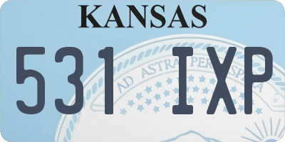 KS license plate 531IXP