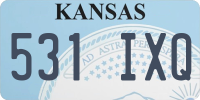 KS license plate 531IXQ