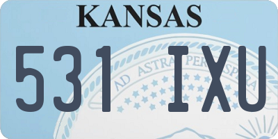 KS license plate 531IXU