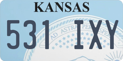 KS license plate 531IXY