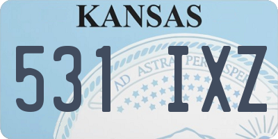 KS license plate 531IXZ
