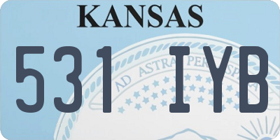 KS license plate 531IYB